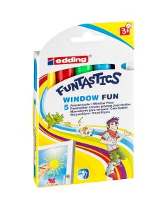 Edding Funtastic Window Markers - Pack of 5