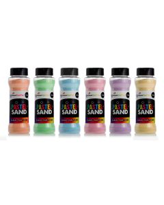 Eco-Friendly Pastel Sand - 220g Shakers - Pack of 6