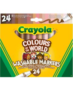 Crayola Colours of the World Markers - Pack of 24