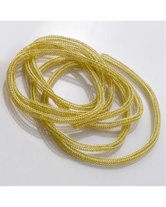 Knitted Enamelled Rope. Gold. Per metre