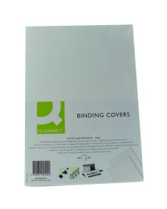 Binging Covers A4 250gsm White Gloss Window - Pack of 100