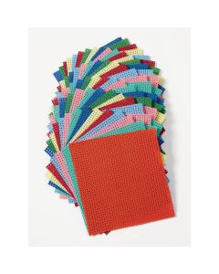 Assorted Coloured Binca Squares - Pack of 50