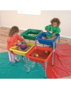 Adjustable Sand and Water Table Tub - Red