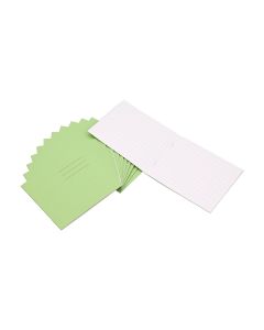 Classmates 5.25x6.5in Exercise Book 24-Page 10mm Squared - Vivid Green - Pack of 100