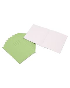 Classmates 8x6.5in Exercise Book 32-Page Plain - Vivid Green - Pack of 100