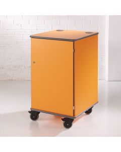MM100 Coloured Mobile Multi-Media Cabinets - Orange - Pack of 8