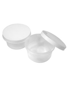 Mini Plastic Pots With lid Set - Pack of 12