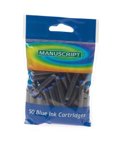 Manuscript Ink Cartridges - Blue - Pack 50
