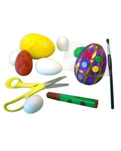 Polystyrene Eggs Assorted - Pack of 30