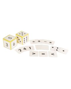 Foam Dice and Number Card Set