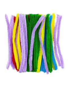 Hair Loop Pipe Cleaners - Assorted Bright Colours - Pack of 50