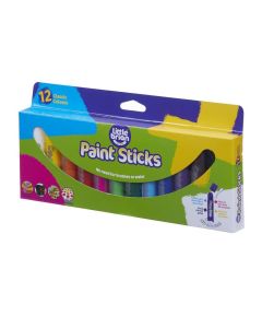 Little Brian Paint Sticks - Box Set Assorted Colours - Pack of 12