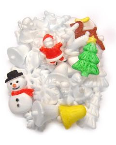Polystyrene Christmas Shapes - Pack of 35
