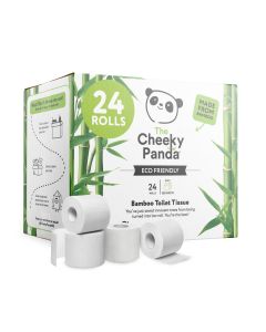The Cheeky Panda Toilet Tissue Rolls - Pack of 24