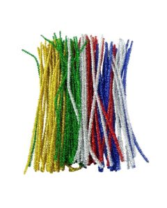 Pipe Cleaners Glitter Sparkles 300 x 6mm - Pack of 100