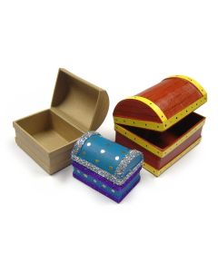 Paper Mache Treausre Chests - Pack of 3