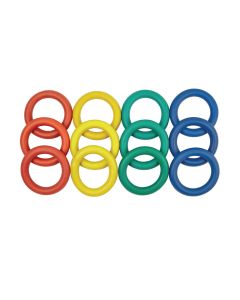 Rubber Quoits - Assorted - Pack of 24