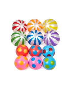 Spots and Stripes Balls - Pack of 24