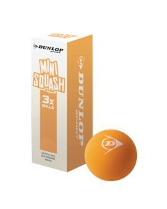 Dunlop Play Mini Squash Ball - Orange - Pack of 3