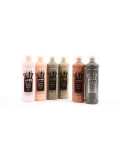 Ready Mixed Paint 600ml Skin Tones Assorted - Pack of 6