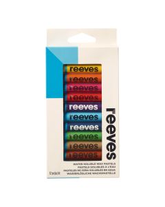 Reeves Watersoluble Wax Pastels Assorted - Pack of 12