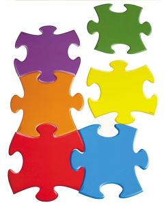 Display Accents - Puzzle Pieces - Pack of 36
