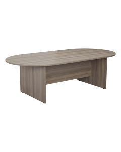 D-End Meeting Table - Grey Oak - 1800mm