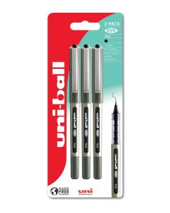 Uni-ball Eye UB-157 Gel & Rollerball Pen - Black - Pack of 3