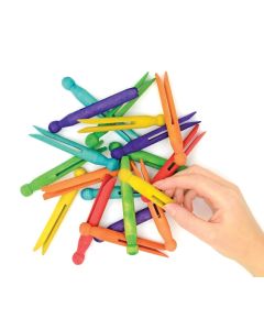 Dolly Pegs Coloured - Pack of 50