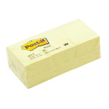 Post-It Notes 38 x 51mm - Yellow - Pack of 12