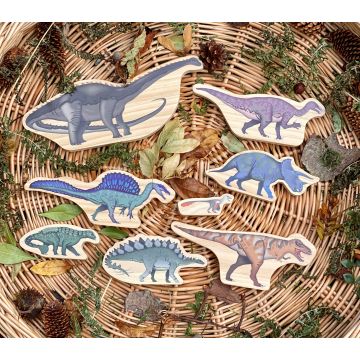 Yellow Door Wooden Dinosaur Set
