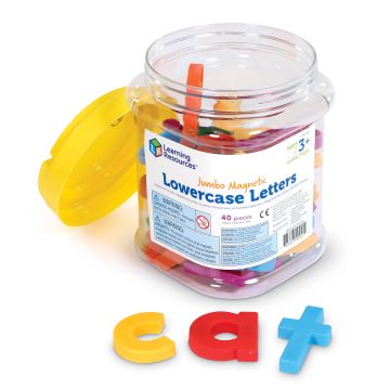 Jumbo Lowercase Magnetic Letters - Set of 40