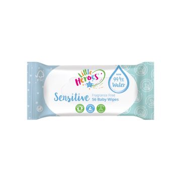 Little Heroes Biodegradable Baby Wipes - Pack of 56