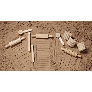 Wooden Dough Tools Set - Pack of 12