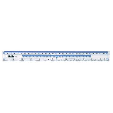 Helix Rulers 12in - Clear - Pack of 50