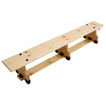 Sure Shot Balance Bench - Natural Wood - 1.8m