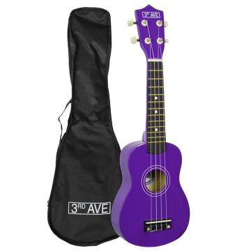 3rd Avenue Soprano Ukulele - Purple