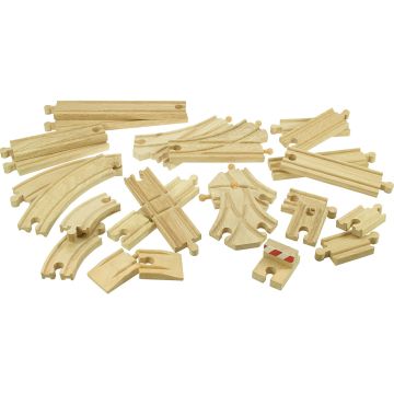 Bigjigs Toys Low Level Track Expansion Pack