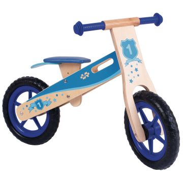 My First Wooden Balance Bike - Blue