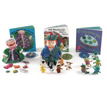 Old Lady Puppet Book and CD Set