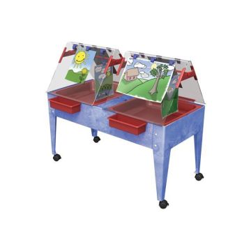 4 Station Easel & Sand & Water Trays