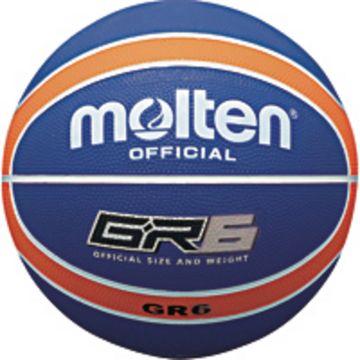 Molten GR6 Basketball - Size 6 - Blue/Orange