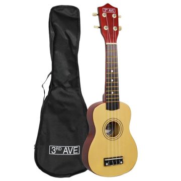 3rd Avenue Soprano Ukulele - Natural
