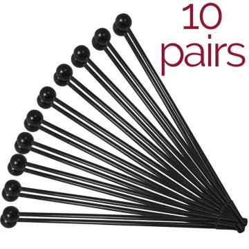 A-Star Hard Glockenspiel Beaters - Pack of 10 pairs