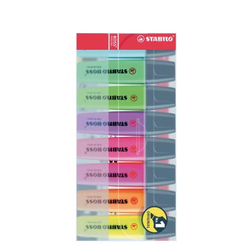 Stabilo Boss Original Highlighter Assorted - Pack of 8