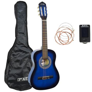 3rd Avenue 1/2 Size Classical Guitar Pack - Blueburst