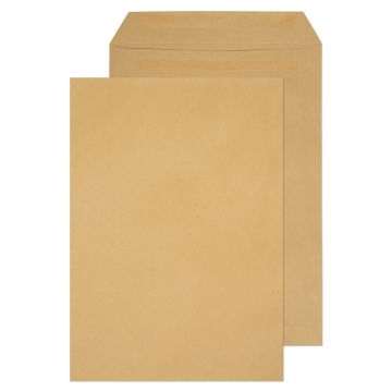 C4 Non-Window Pocket Self Seal Envelopes 80gsm Manilla - Pack of 250