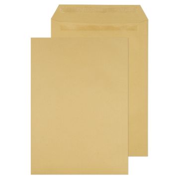C4 Non-Window Pocket Self Seal Envelopes 115gsm Manilla - Pack of 250