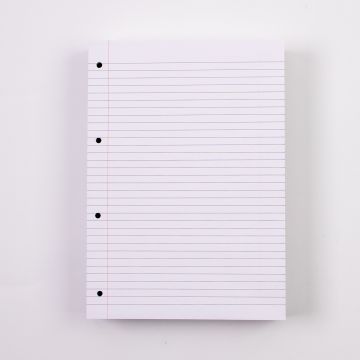 A4 Exercise Paper- 8mm Ruled/Margin- 4 Hole Punched- 5 Reams