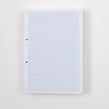 A4 Graph Paper- 2/10/20mm Squared- 2 Hole Punched- 1 Ream